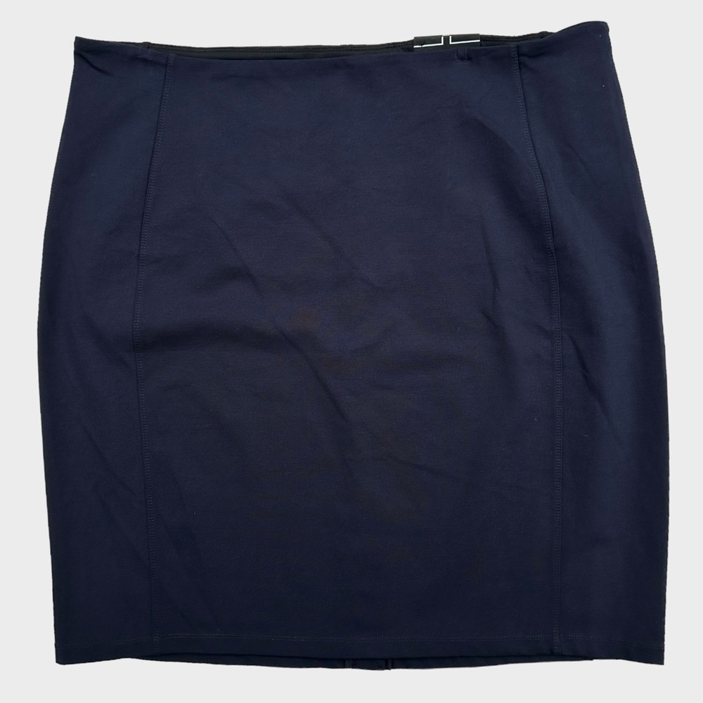 Liverpool Pull On Ponte Knit Pencil Skirt Navy Blue Size 24W
